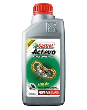 Castrol 20w50 Semissintético Castrol Actevo 4T API SL JASO MA2