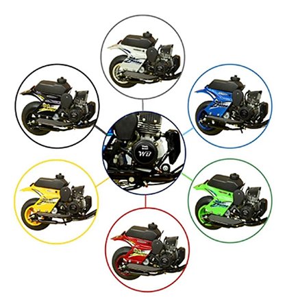 WALK MACHINE - TANQUE COMBUSTIVEL PRETO WM