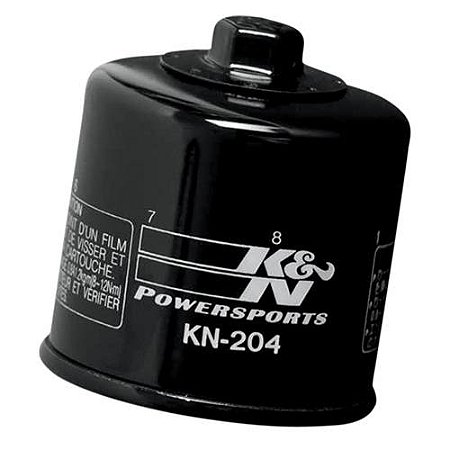 K&N - KN-204-1 - FILTRO DE ÓLEO HONDA YAMAHA TRIUMPH (TODAS) MV AGUSTA (SOMENTE 1078CC ATÉ 09)