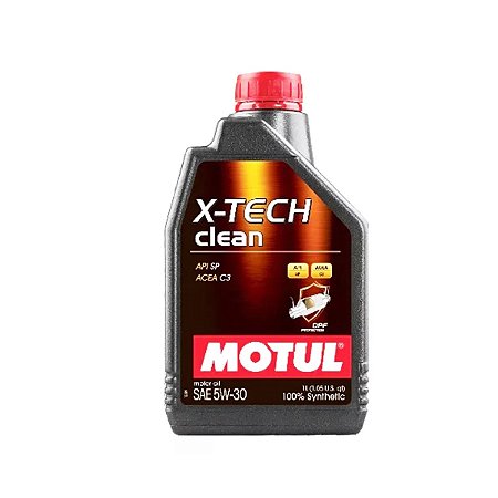 Óleo Motul X-TECH CLEAN 5W30 Sintético 1 Lt Sp E Acea C3