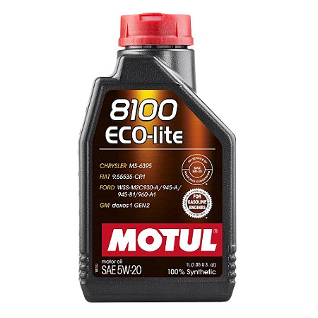 MOTUL 8100 5W20 ECO-LITE 100% SINTÉTICO - 1L