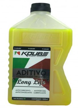 Koube Amarelo Long Life Aditivo Radiador Concentrado Orgânico 4 Anos ou 100.000km 1 LITRO