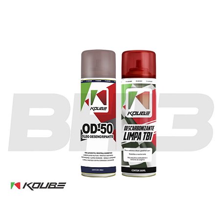 Combo Koube Od-50 Desengripante + Descarbonizante Limpa Tbi