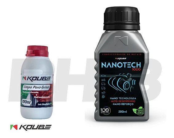 Combo Nanotech 1000 Koube Condicionador de Metais Limpa Para-brisa
