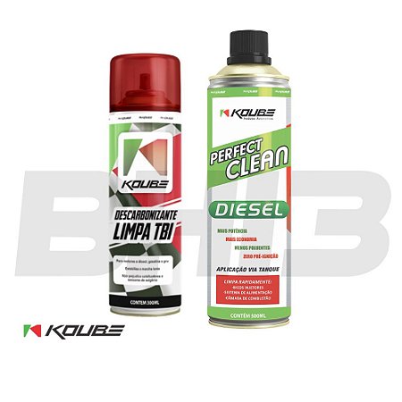 Combo Koube Perfect Clean Diesel + Descarbonizante Limpa Tbi