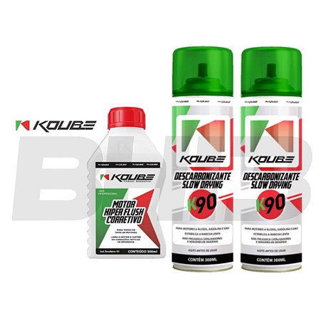 Kit Koube Motor Flush Corretivo + Desc. Slow Drying K90