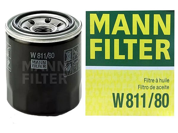 MANN W811/80 Filtro Óleo Hyundai Santa Fé I30 Sportage