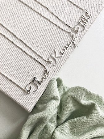 Colar Personalizado Delicado Nome - Prata925