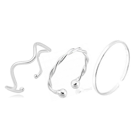 Mix de anel de prata 925 - Regulável