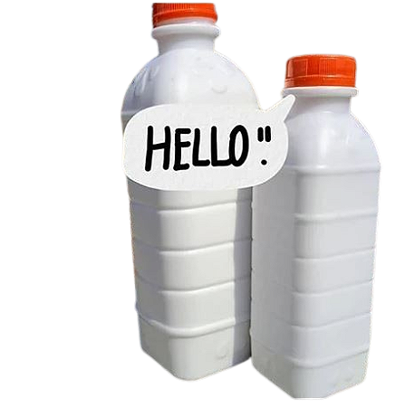 Garrafinhas de 1 Litro de Tinta Acrílica Látex Branca