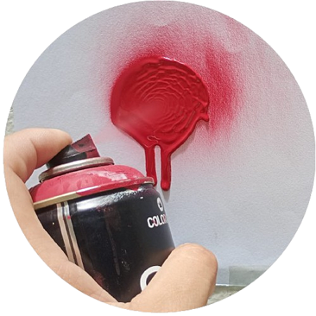 Tinta Spray NOU Colors Vermelho para Graffiti