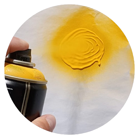 Tinta Spray NOU Colors Amarelo para Graffiti
