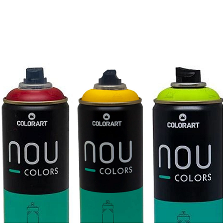 Kit NOU Cores Vivas: Verde Mundano, Vermelho e Amarelo - Seu Graffiti com Impacto!