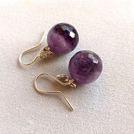 Brinco Intuição - Prata 950 com Ametista