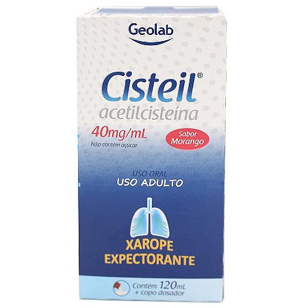 Acetilcisteína Xarope Infantil 120ml - Geolab