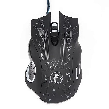 Mouse Gaming Profissional 6 Botões X9 2400DPI IMice - Preto