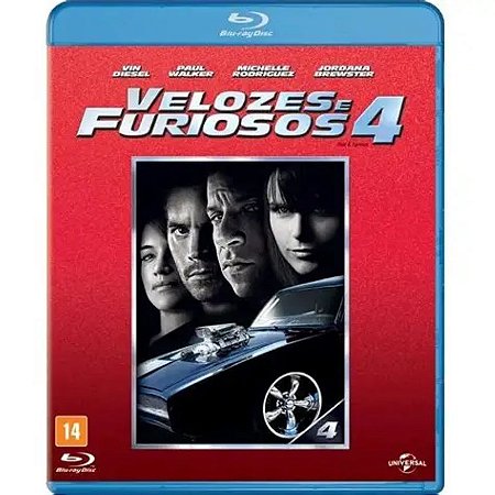 Blu-ray Velozes E Furiosos 4 - Original & Lacrado