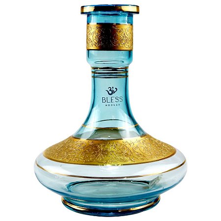 Vaso Bless Lamp Médio 26 Cm-  Azul Claro