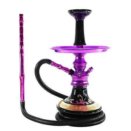 Narguile Pequeno Completo Wire Jet Roxo Azarte Hookah Arguile Narguile Shisha E Acessorios