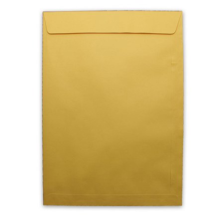 Envelope Saco de Papel Scrity Kraft Ouro 250mm x 353mm 80g