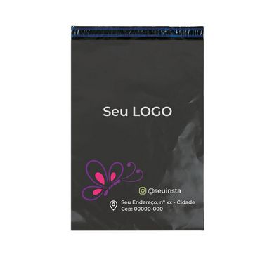 Envelope Personalizado Cinza Sem Bolha 35x50 - Seu Logo