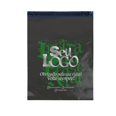 Envelope Personalizado Cinza Sem Bolha 40x50 - Seu Logo