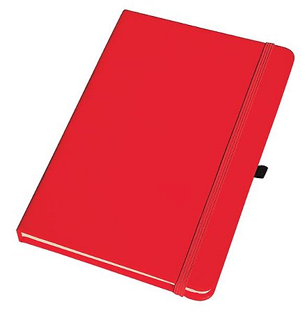 Caderneta de anotações GG  14x21 C/ pauta 80 Folhas Vermelho Zamberetti