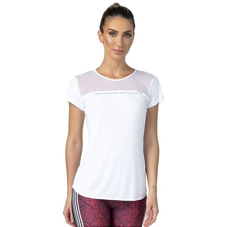 Blusa Feminina T-Shirt Alongada Laufen Tule ZERO AÇUCAR