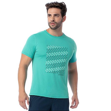 Camiseta Masculina Dry Fit Skinfit Again Verde ZERO AÇUCAR