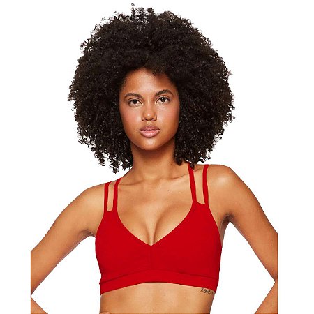 Top Fitness Colorful Vermelho BODY FOR SURE