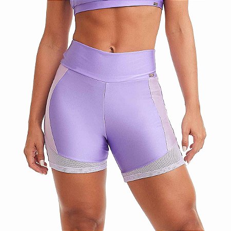 Short Fitness Empina Bumbum Essential Roxo CAJUBRASIL