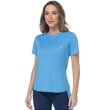 Blusa T-Shirt Sweet Gym Azul Equilibrio ZERO AÇUCAR