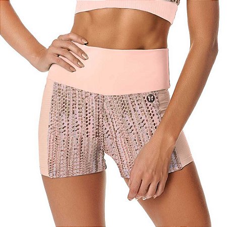 Shorts Feminino Fitness Blend SH271.001 Nude VESTEM