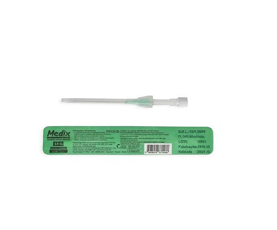 Catéter Intravenoso 18G VERDE C/100 - Medix