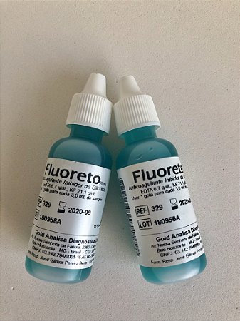 Fluoreto - Anticoagulante Inibidor da Glicólise - C/02 - Gold Analisa