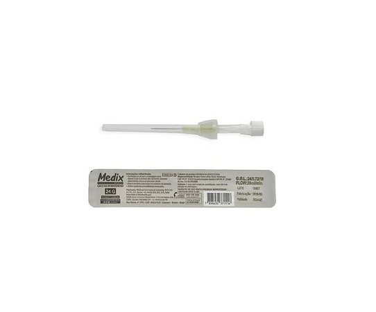 Catéter Intravenoso 24G AMARELO C/100 - Medix