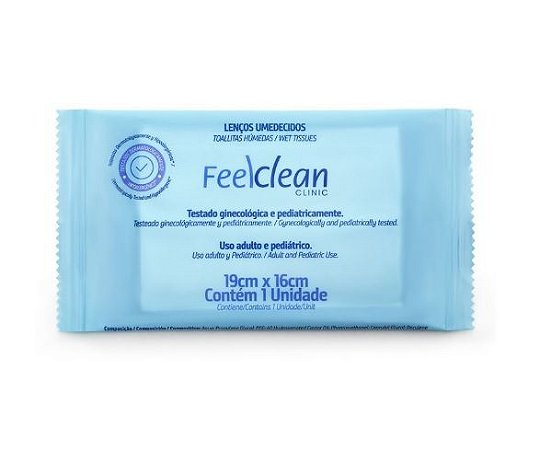 Lenço Umedecido Higiênico - Feelclean - C/ 50 Un.