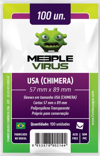 Sleeve USA Chimera 57x89 mm - Meeple Virus