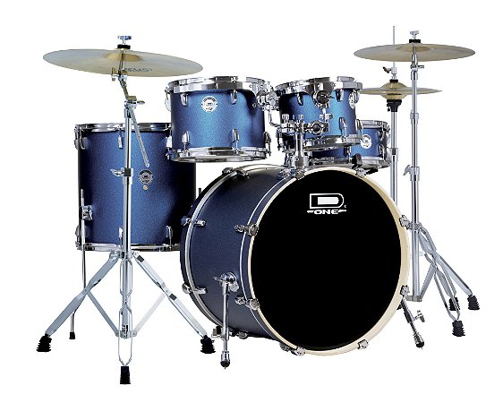 Bateria D One Rocket Blue Satin 20" 10" 12" 14" c/ Caixa 14x5,5"