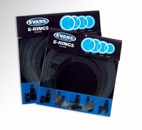 Kit Anel Abafador Evans E-Ring Fusion 10" 12" 14" 14" ER-FSN