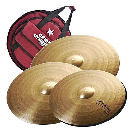 Kit de Pratos Orion MS 14" 16" 20" + Bag de Pratos