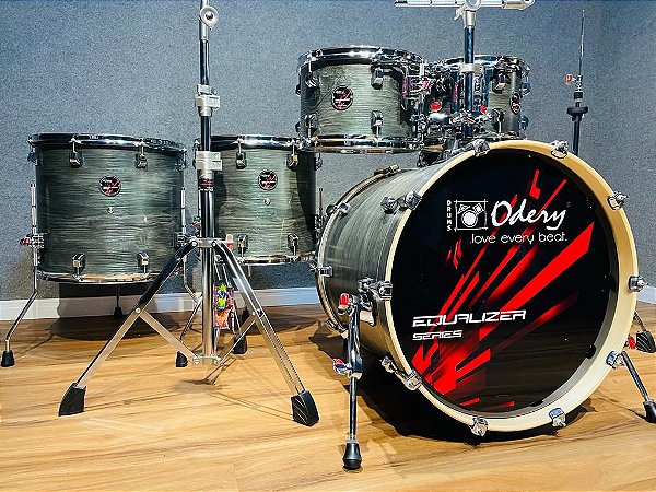 Bateria Odery Equalizer Dark Green Ocean 22" 10" 12" 14" 16" Shellpack