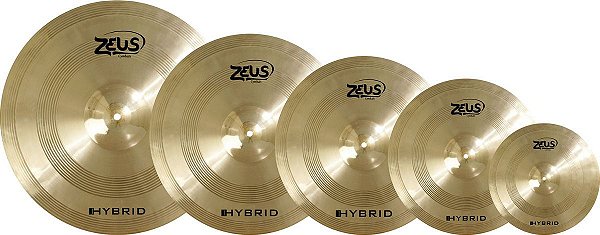 Kit de Pratos Zeus Hybrid E B20 10'' 14'' 16'' 18'' 20''