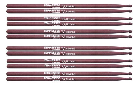 Kit de Baquetas Tennessee by Liverpool Roxinho 5A Pack com 5 pares - TNROX5AM - SP