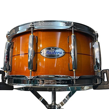 Caixa Pearl Masters MCT Maple Almond Red Stripe 14X6,5"