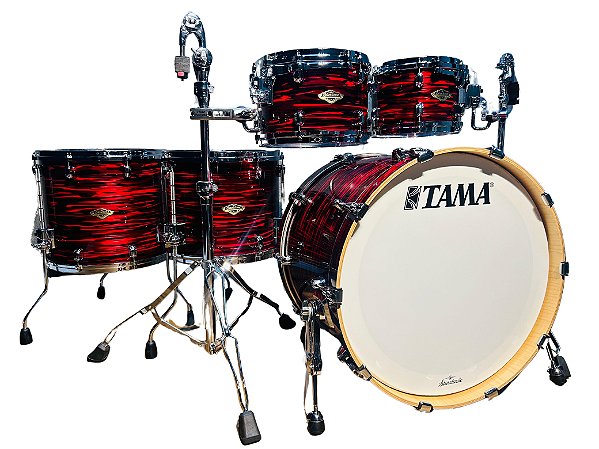 Bateria Tama Starclassic Walnut/Birch Red Oyster 22" 10" 12" 14" 16"