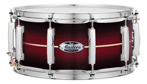 Caixa Pearl Masters MCT Maple Banded Red Burst 14X6,5"