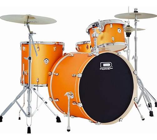 Bateria D One Rocket Orange Satin 24" 13" 16"  c/ Caixa 14x8"