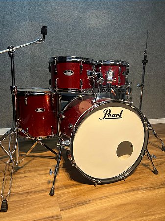 Bateria Pearl Roadshow Burnt Orange Sparkle 20" 10" 12" 14" + Caixa 14x5,5"