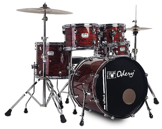 Bateria Odery InRock Bloody Tiger 20" 10" 12" 14" - Shellpack